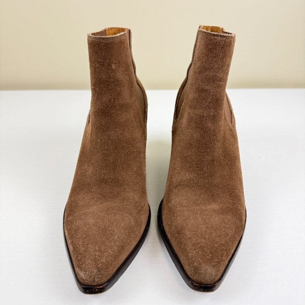 Rag & Bone Razor Pointed Toe Block Heel Chelsea Boots - Picture 2 of 11